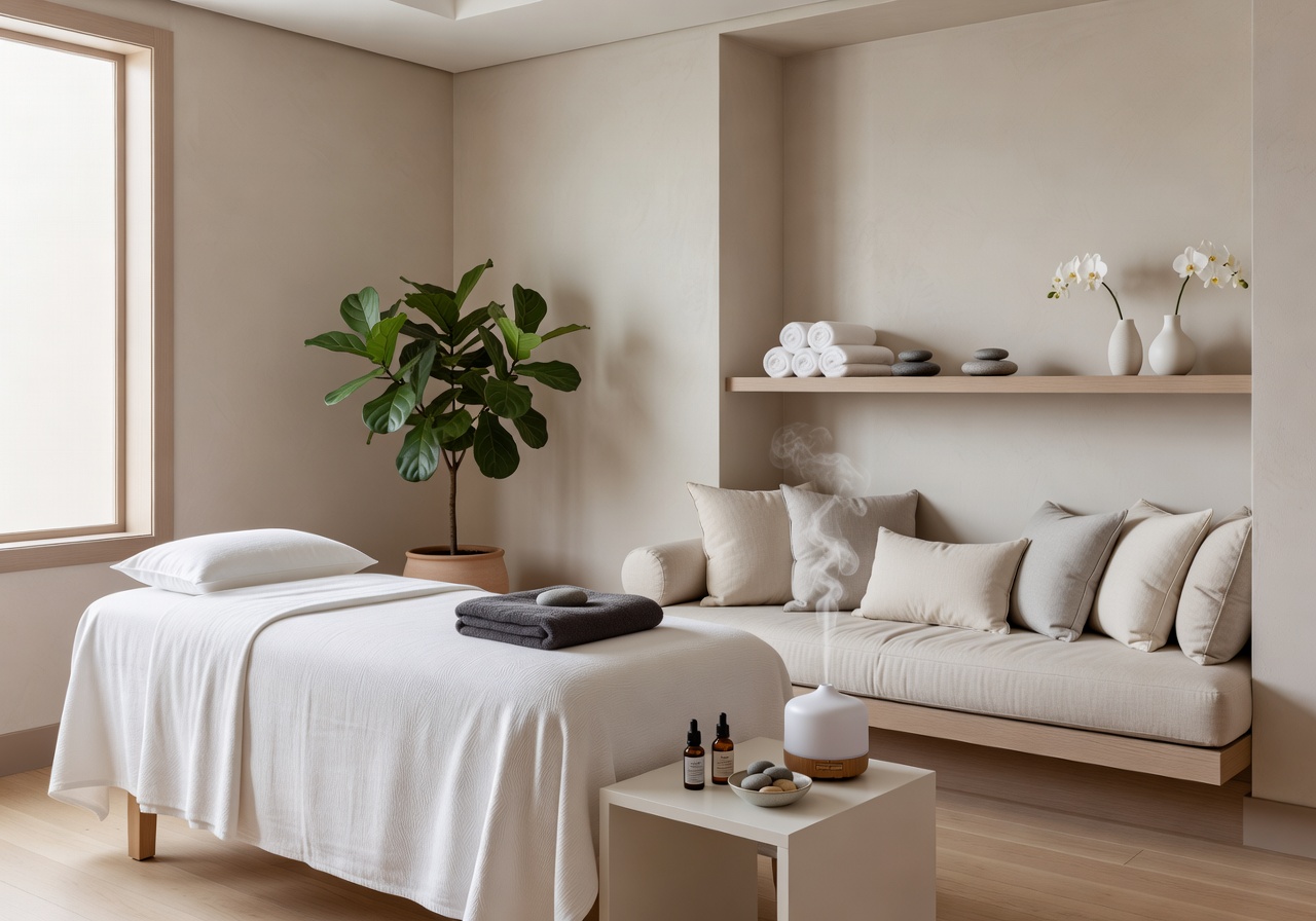 Wellness Suite with massage area